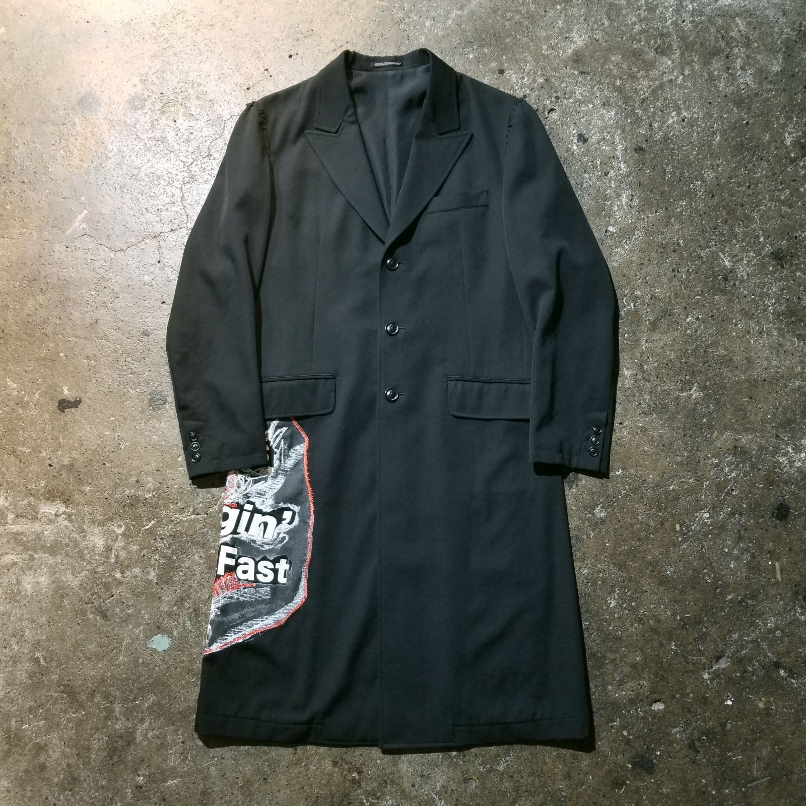 Yohji Yamamoto POUR HOMME 17aw 袖山刺繍プリントジャケット 2017aw 