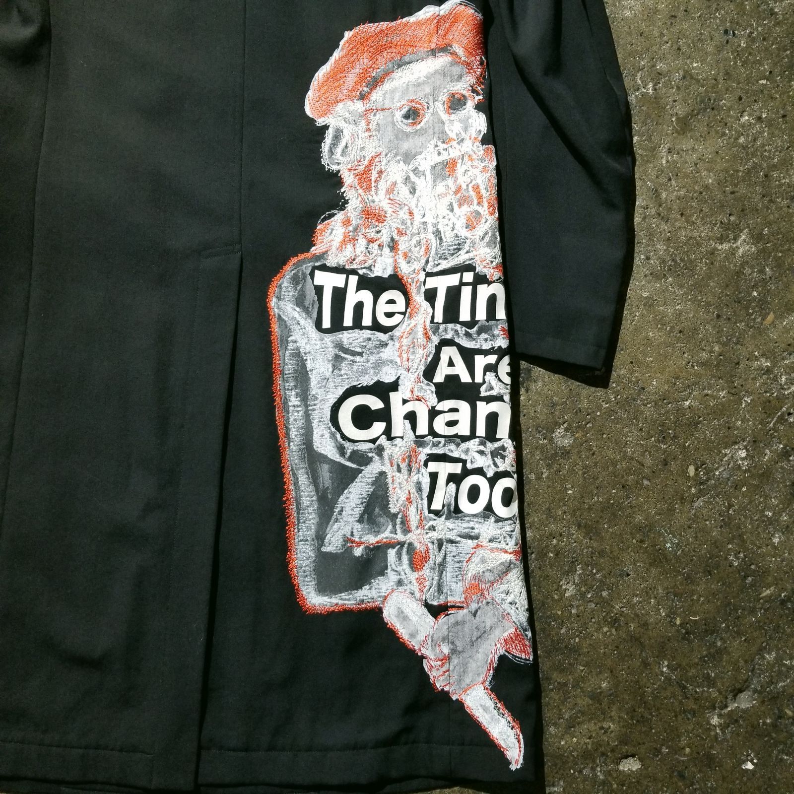 Yohji Yamamoto POUR HOMME 17aw 袖山刺繍プリントジャケット 2017aw 