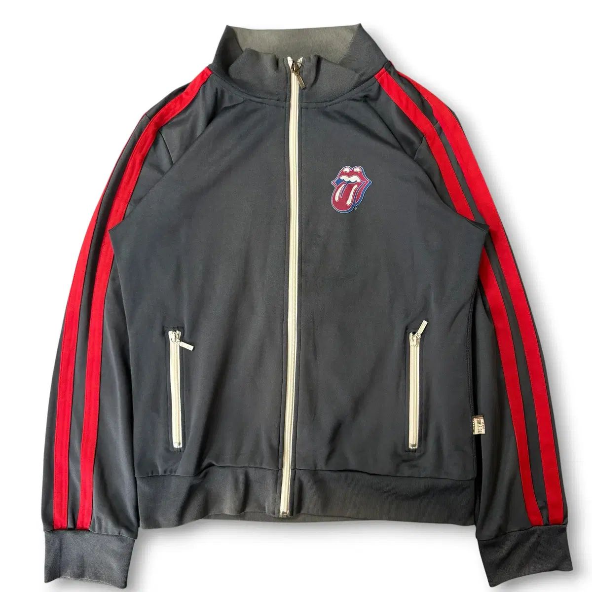 ローリングストーンズ x BC ETHIC グレー レッド トラック ジャケット M