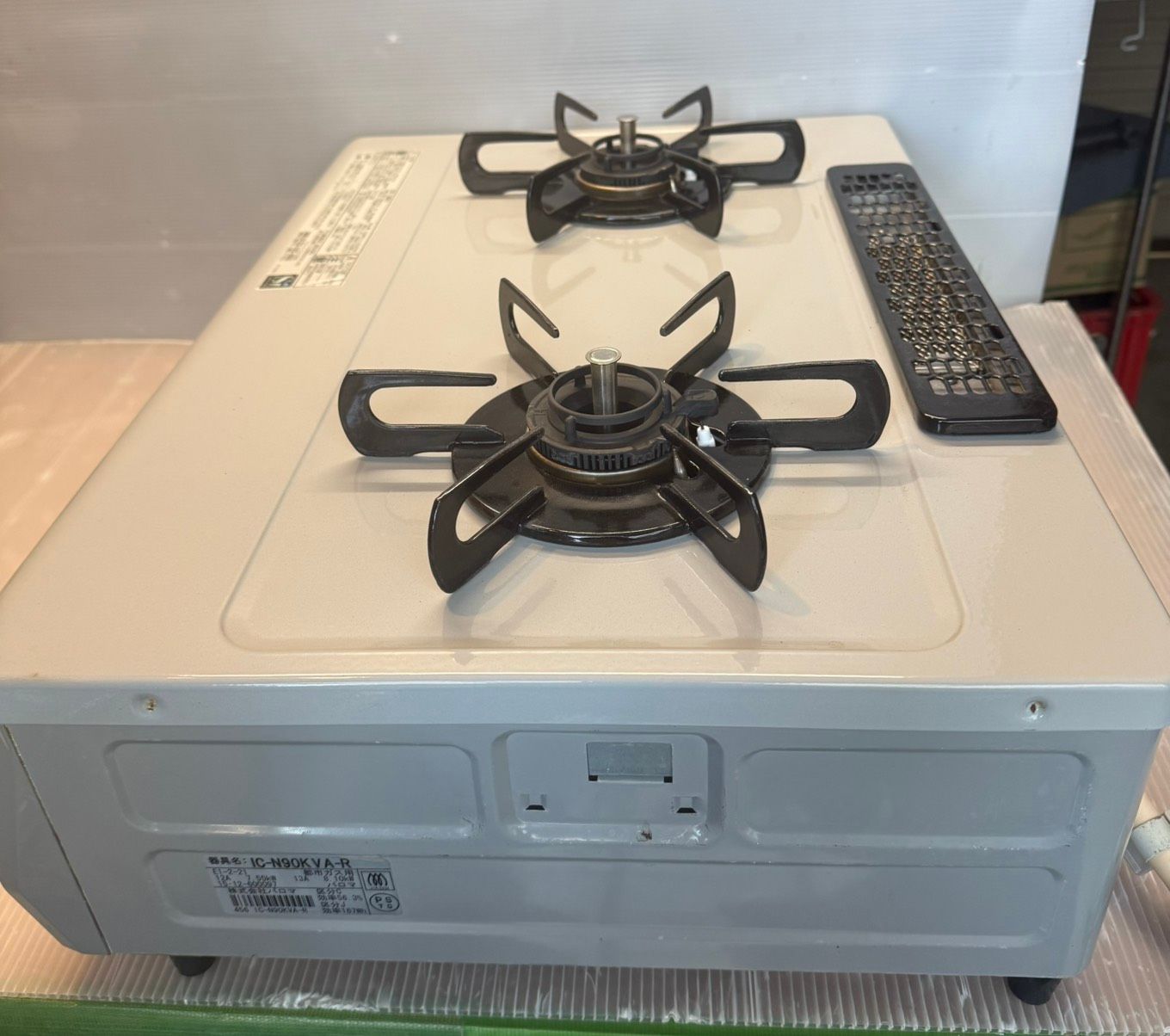 Paloma　パロマ　都市ガス　ガスコンロ　ガステーブル　IC-N90K　中古　リサイクルショップ宮崎屋住吉店26.4.4 S04995 Paloma パロマ ガステーブル IC-N90KVA-R 都市ガス用 (12A/13A