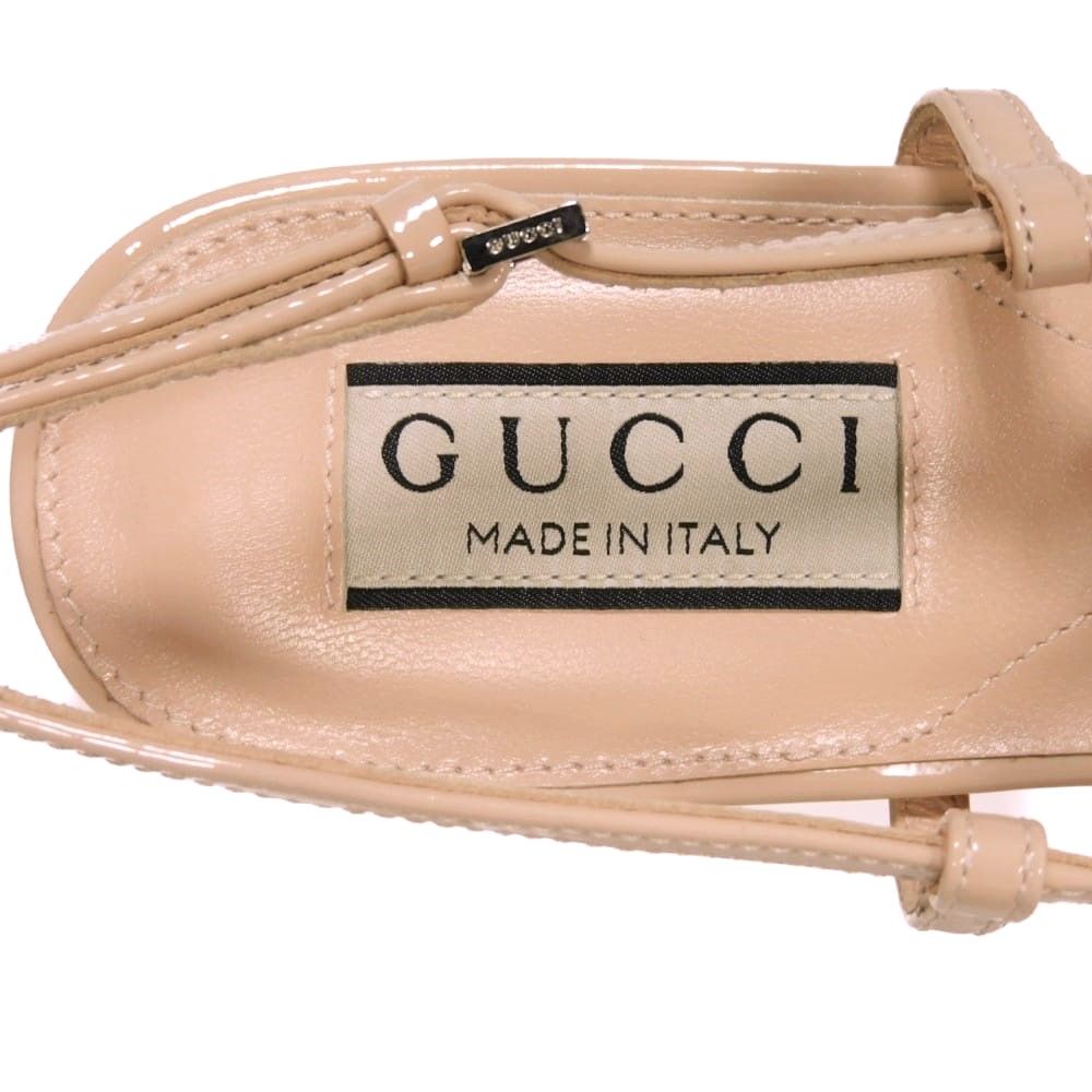 GUCCI グッチ ダブルG クリスタル バレエ シューズ 36 1/2 ビジュー