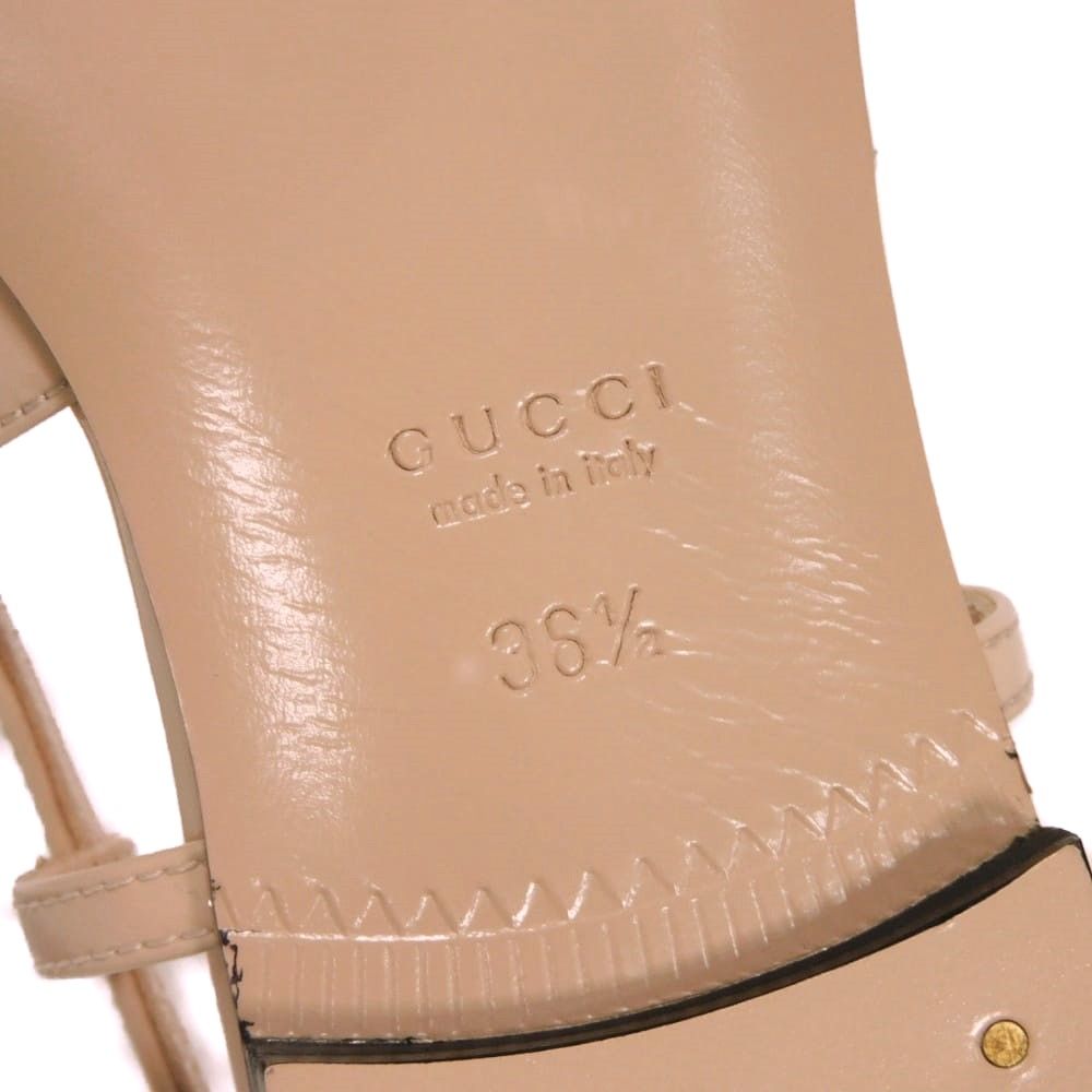 GUCCI グッチ ダブルG クリスタル バレエ シューズ 36 1/2 ビジュー