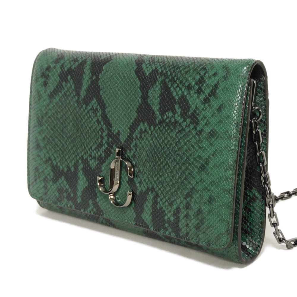 JIMMY CHOO ジミーチュウ ヴァレンヌ チェーン バッグ 新ロゴ スネーク