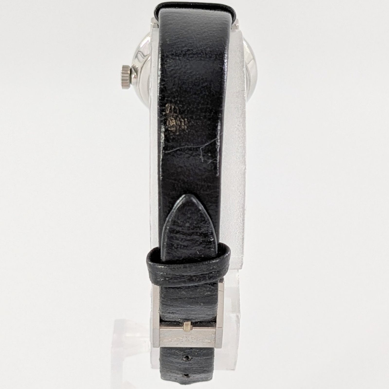LONGINES ロンジン 817-4130 手巻き/レザー シルバー文字盤 レディース腕時計 稼動品【QG-78】 LONGINES ロンジン 817-4130 手巻き/レザー シルバー文字盤 レディース腕時計 稼動品【QG-78】