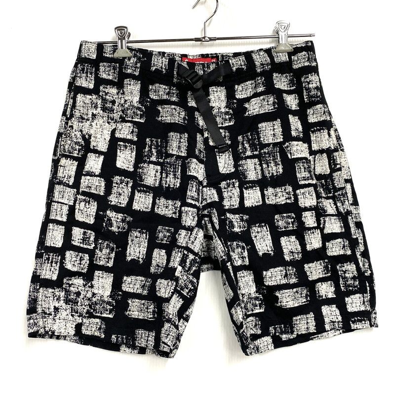 【中古品】 SUPREME シュプリーム BLOCK PRINT BELTED SHORT ブロック プリント ベルテッド ショーツ パンツ ボトムス 【149-260616-kh-14-izu】