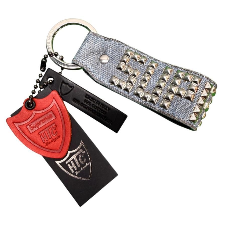 シュプリーム Supreme×Hollywood Trading Company／HTC 23SS／ Studded Keychain Denim Made in Italy ／スタッズキーチェーン デニムカラー 8065000235052