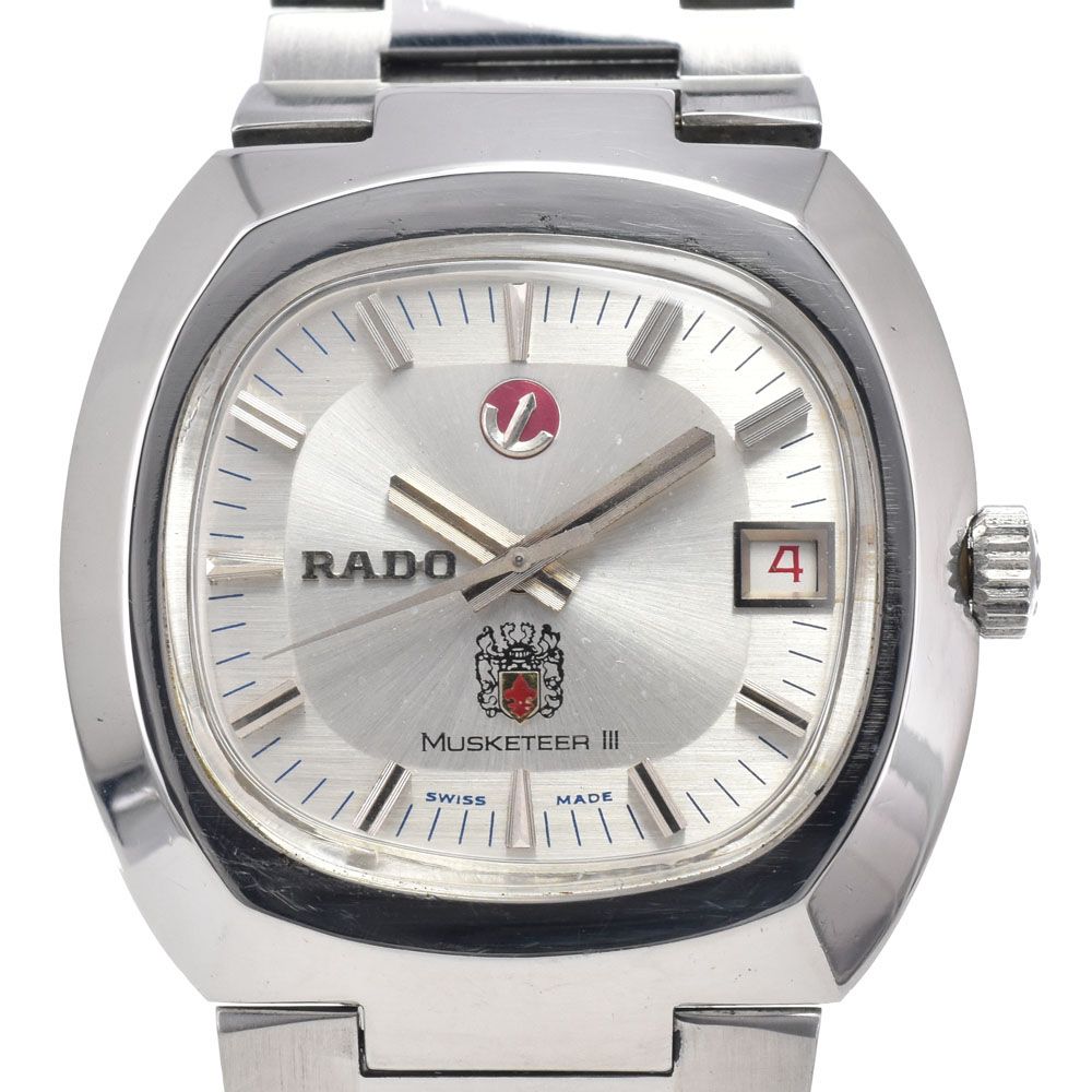 ラドー RADO 633.30424 ヴィンテージ マスケティアⅢ デイト シルバー
