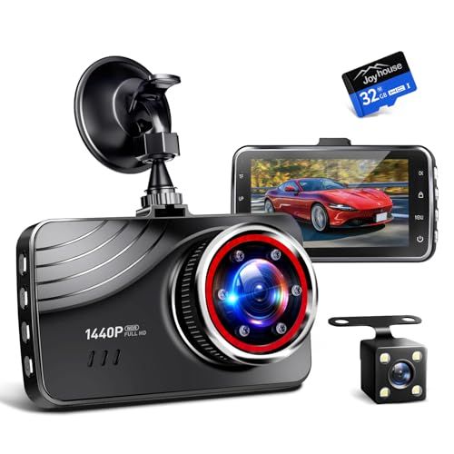 ドライブレコーダー 前後カメラ 2026進化モデル ドラレコ 1440PフルHD 駐車監視対応 赤外線暗視ライト 370万画素 全国LED信号機対策 170度広角 動体検知 HDR/WDR技術搭載 3インチ液晶モニター ループ録画 リバース連 19ee9687