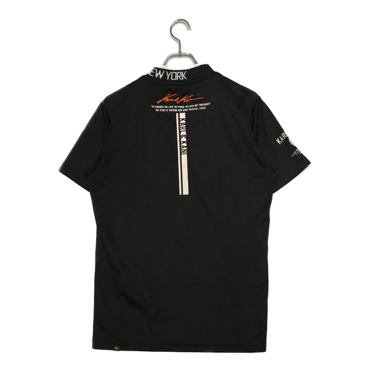 中古 メンズ カールカナイ Karl Kani 半袖シャツ L 黒 ブラック モック