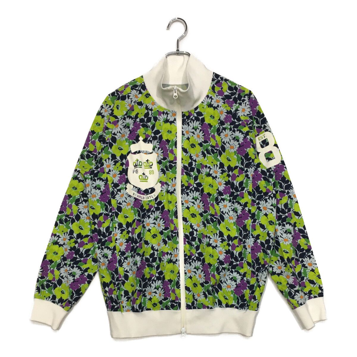 中古 メンズ パーリーゲイツ PEARLY GATES フルジップアウター 5(L) 緑系 薄手 花柄 春秋 9,120円