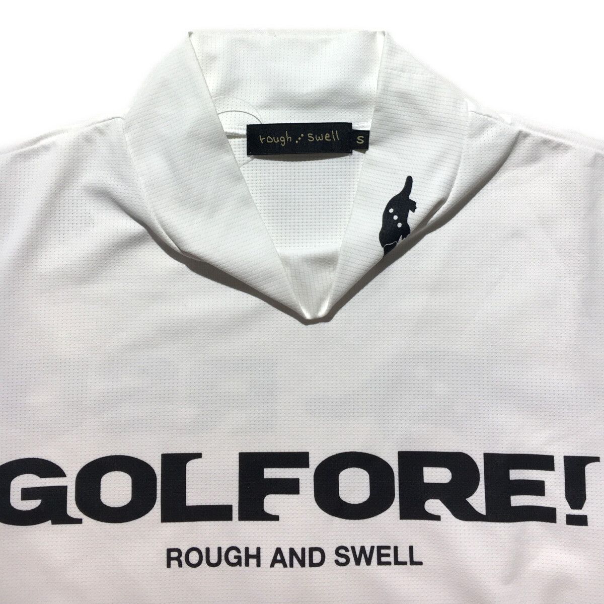 中古 メンズ ラフ＆スウェル rough&swell 半袖シャツ S 白 ホワイト