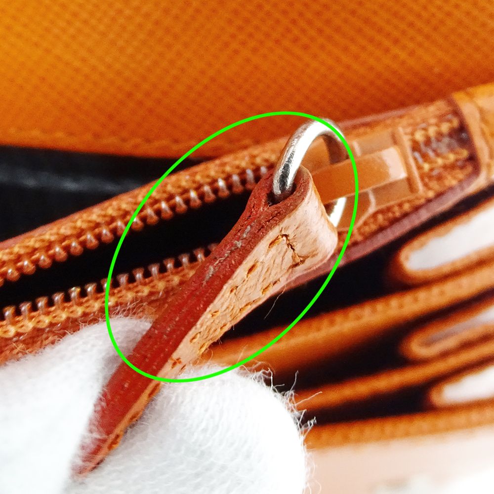 プラダ PRADA 財布 レディース ブランド 長財布 サフィアーノ オレンジ