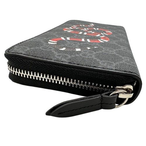 【美品】GUCCI グッチ 長財布 スネーク ラウンドファスナー GGスプリーム GUCCI グッチ GGスプリーム 長財布 スネーク 451273 ロングウォレット