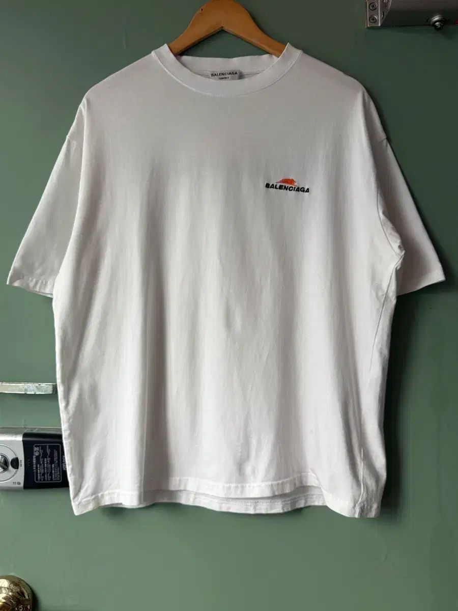 バレンシアガ ロゴ 刺繍 オーバーサイズ 半袖 Tシャツ - M(95-100)
