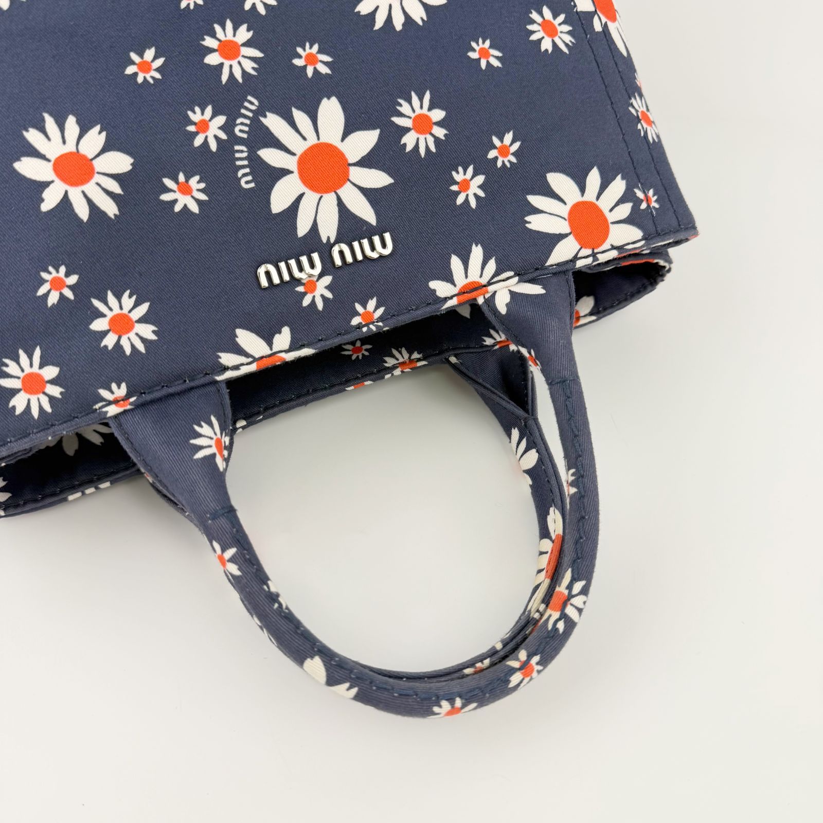中古】MIU MIU ミュウミュウ フラワープリント 2WAY ハンドバッグ