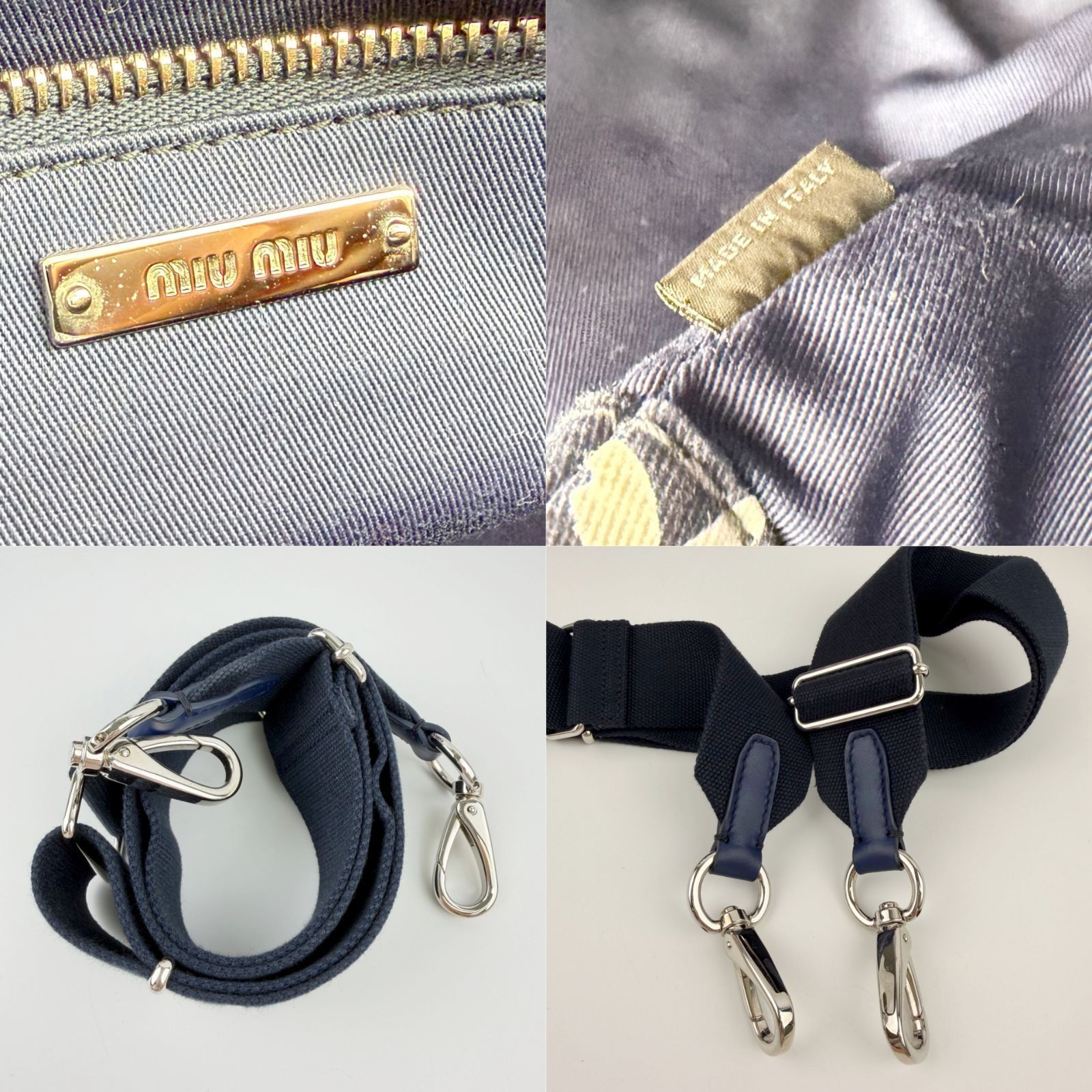 中古】MIU MIU ミュウミュウ フラワープリント 2WAY ハンドバッグ