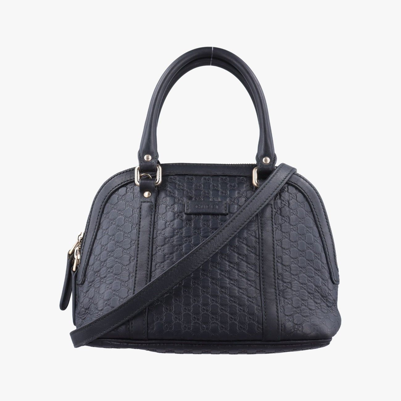 グッチGucciマイクログッチシマ ブラック レザー 449654 B023260800