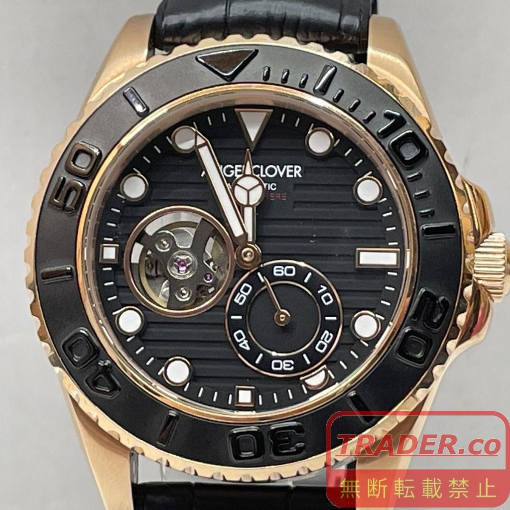 01w-6922 エンジェルクローバー Angel Clover SEA CRUISE AUTOMATIC シークルーズ オートマチック 機械式ダイバーズウォッチ 自動巻 アナログ 箱・取説あり スモールセコンド オープンハート SCA44【中古品】