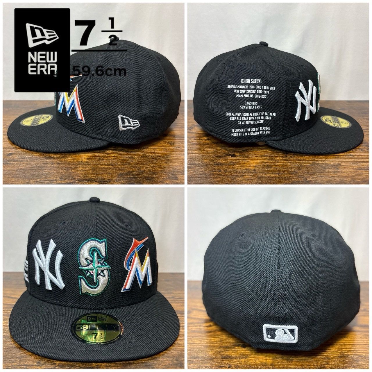 B31 ニューエラ 59fifty イチロー MLB 引退記念 限定品 1700