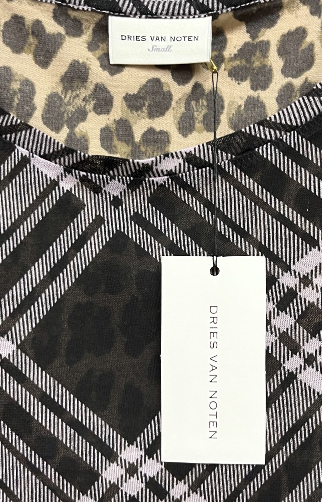 DRIES VAN NOTEN｜ドリスヴァンノッテン チェック レオパード 半袖