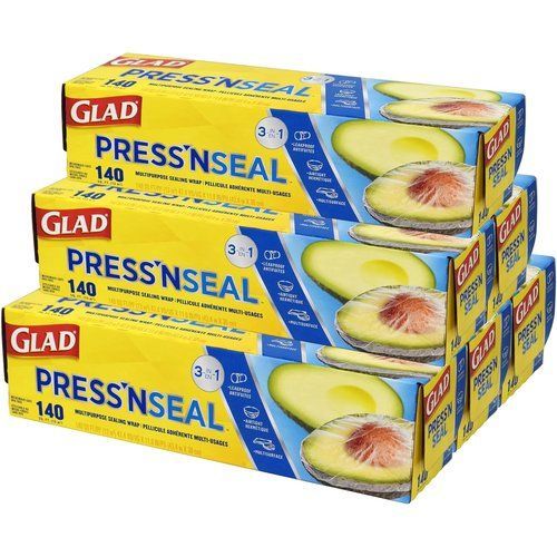 プレスンシール glad ラップ 真空パックのような密着感 蜜蝋ラップ や 野菜保存袋 代わりにも！ GLAD グラッド プレスアンドシール 140 30cm×43.4m ×6本 7,164円