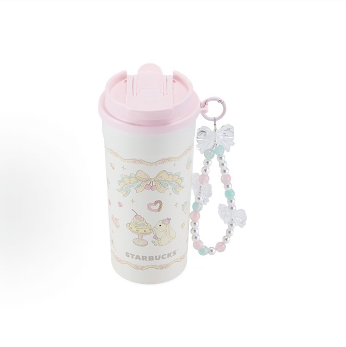 【即納】海外限定 中国限定　Starbucks　新品　スターバックス　うさぎ×スイーツ柄 タンブラー 480ml