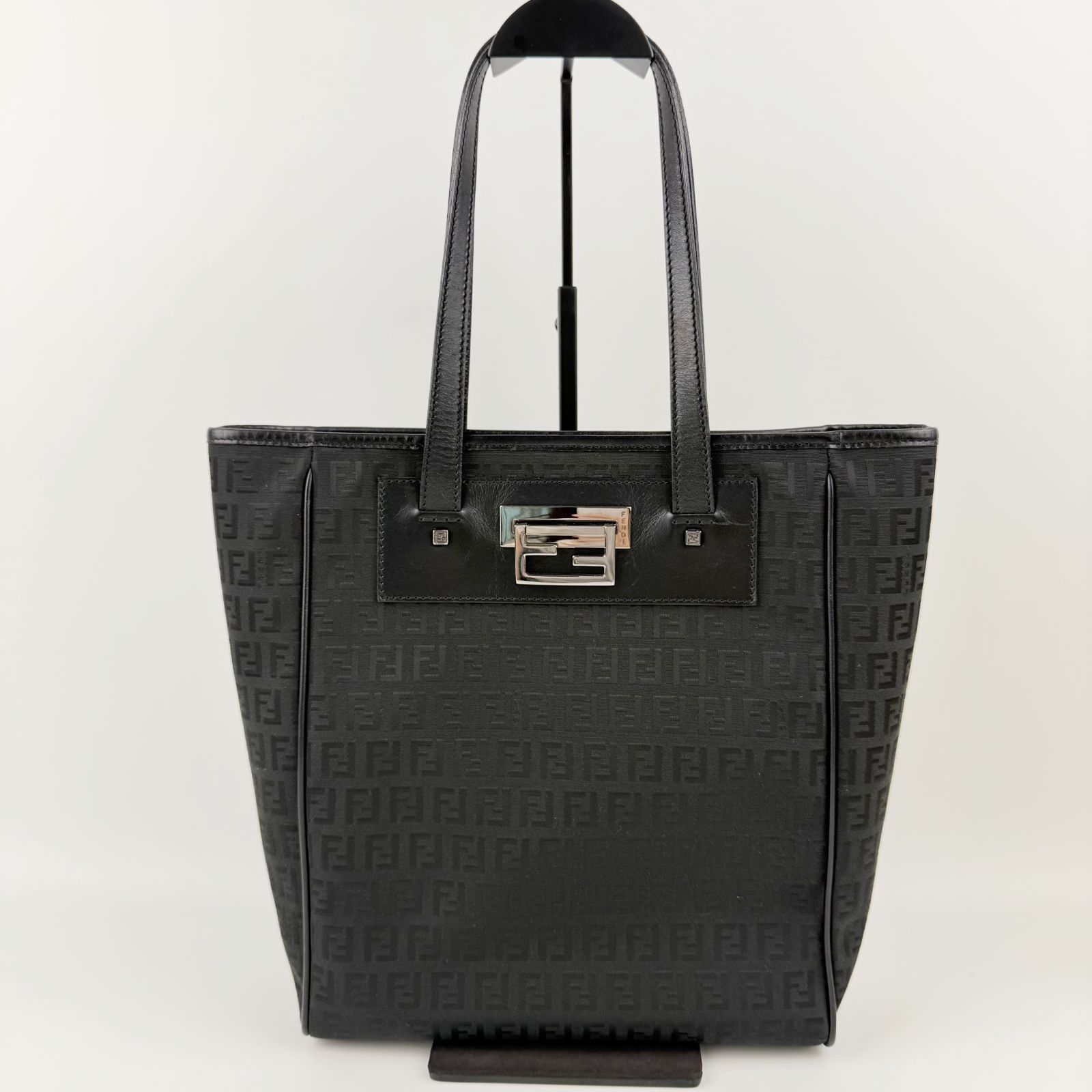 中古】FENDI フェンディ ズッカ柄 FFロゴ トートバッグ キャンバス