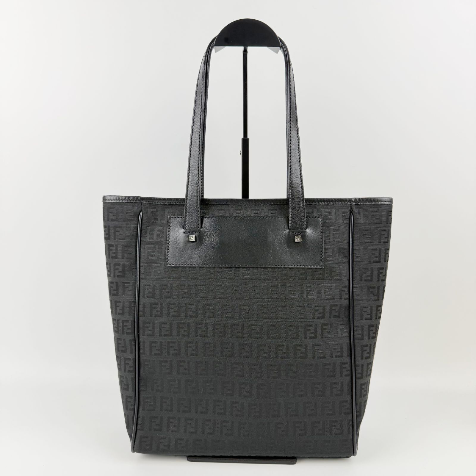レア! 正規品❗ヴィンテージフェンディ　 ハンドバッグ ズッカ柄FFゴールド金具 中古】FENDI フェンディ ズッカ柄 FFロゴ トートバッグ キャンバス