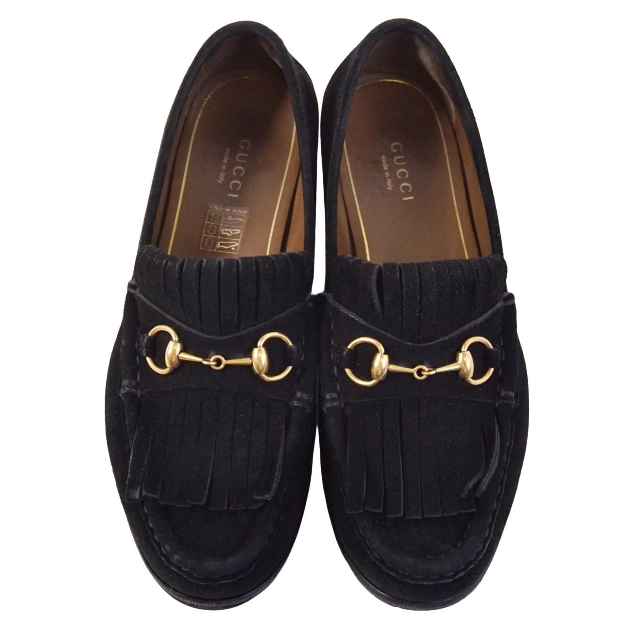 美品 グッチ GUCCI ローファー モカシン ホースビット キルト 
