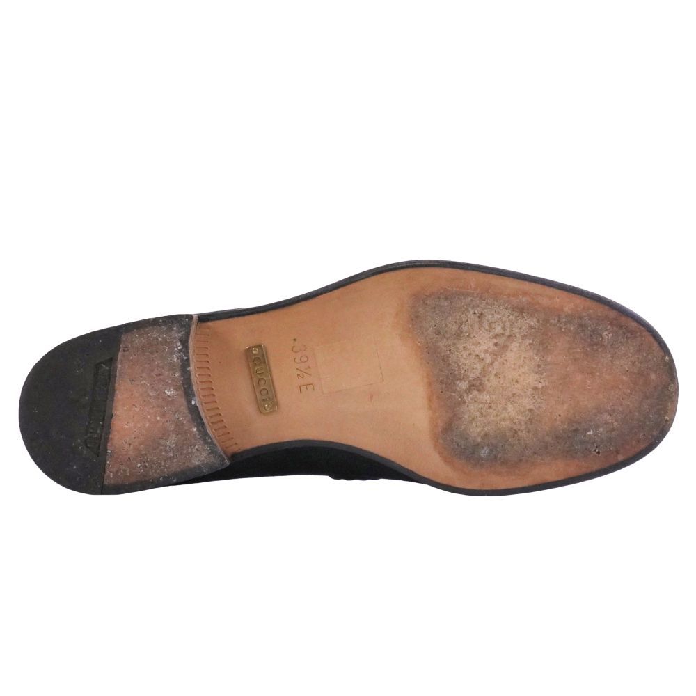美品 グッチ GUCCI ローファー モカシン ホースビット GG柄 キャンバス
