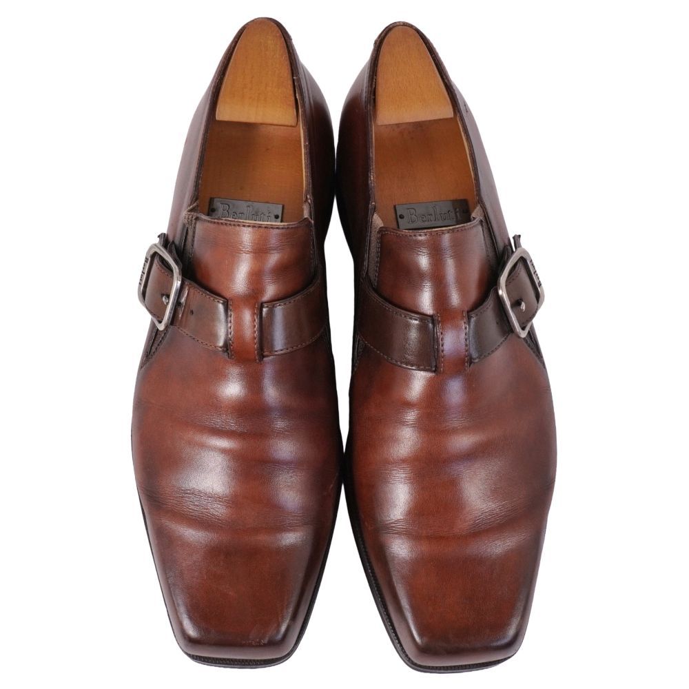 美品 ベルルッティ Berluti レザー?シューズ ウルティマ モンク