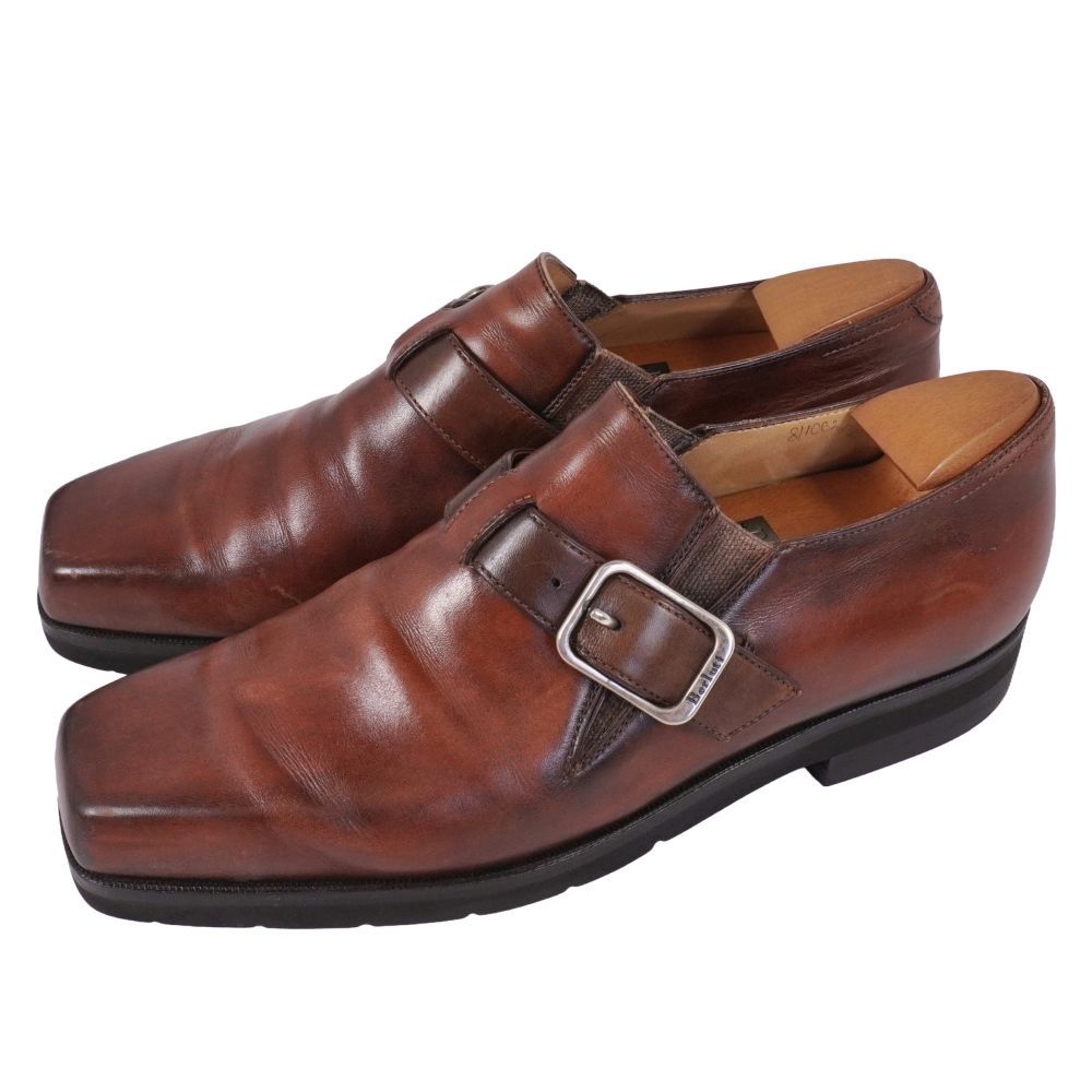 美品 ベルルッティ Berluti レザー?シューズ ウルティマ モンク