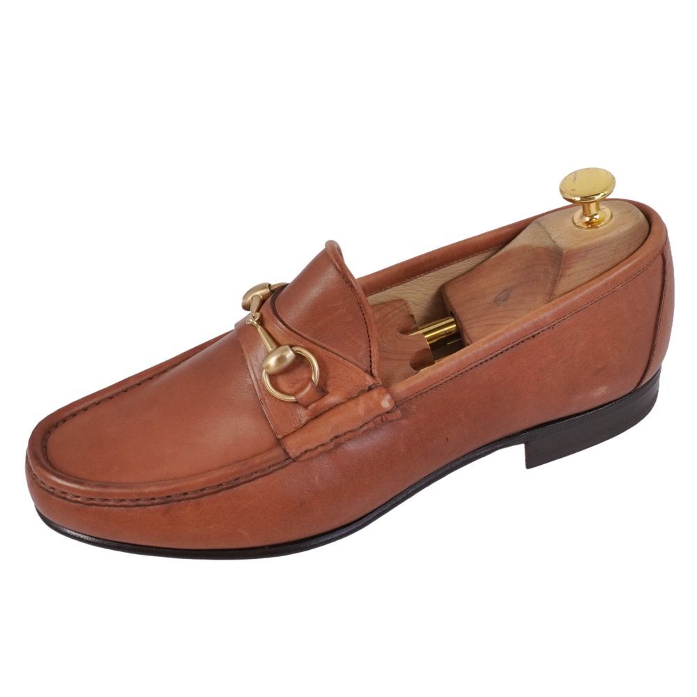 未使用 Vintage グッチ GUCCI ローファー モカシン ホースビット