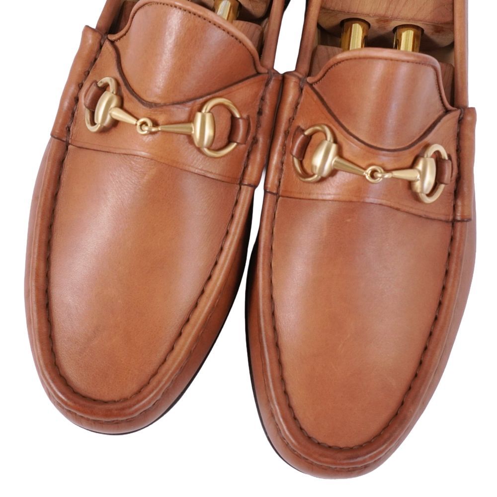 未使用 Vintage グッチ GUCCI ローファー モカシン ホースビット