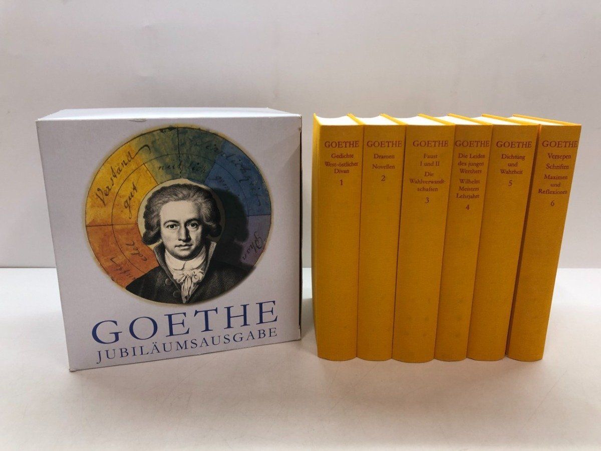 ◆[Y]洋書6巻セット Goethe. Werke in sechs Banden. Jubilaumsausgabe. Insel Frankfurt 2001年
