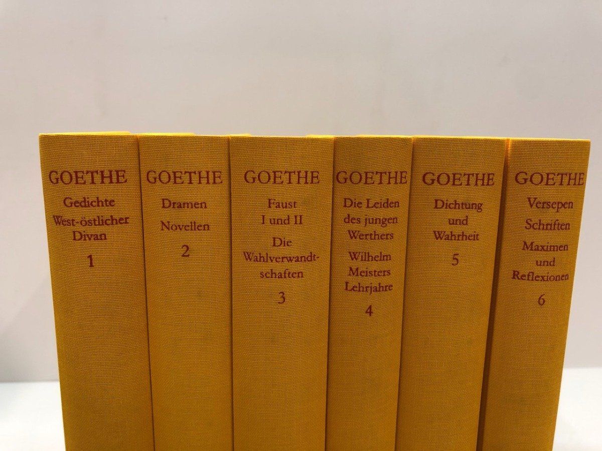 ◇[Y]洋書6巻セット Goethe. Werke in sechs Banden. Jubilaumsausgabe