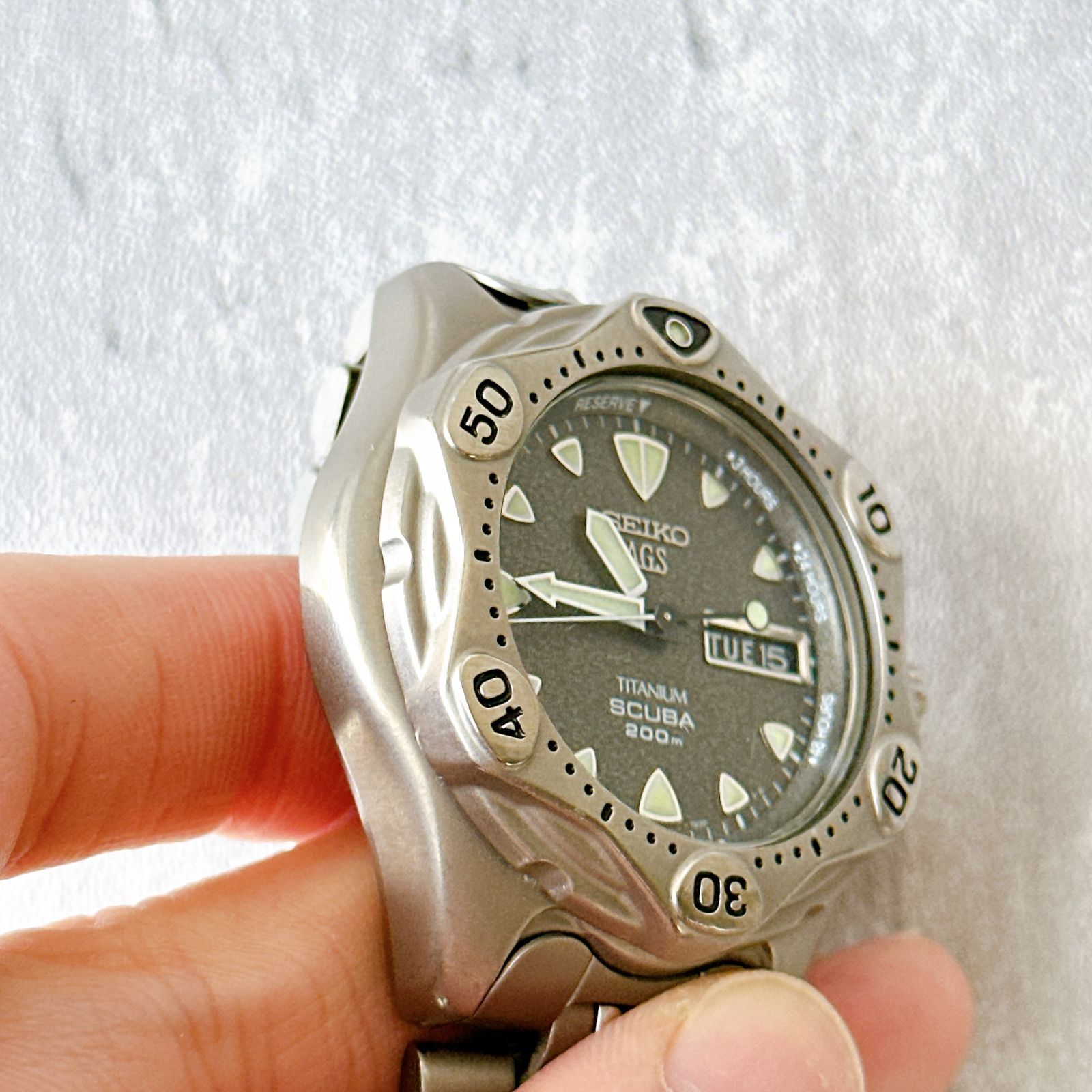 SEIKO AGS SCUBA TITANIUM 200m セイコースキューバ 5M23-7A31 新品 