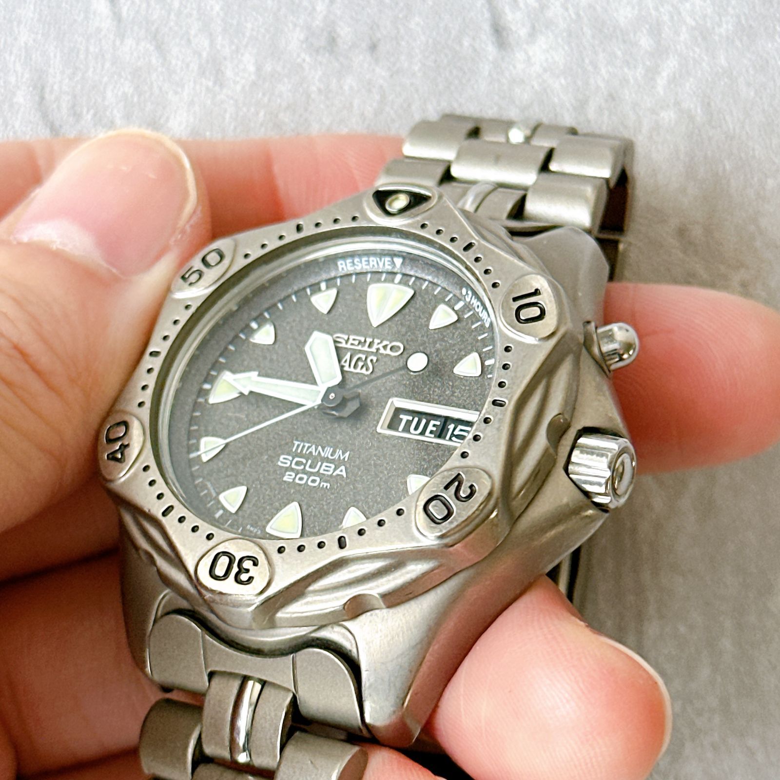 AGS SCUBA SEIKO 200m セイコー TITANIUM チタン Seiko スキューバ 