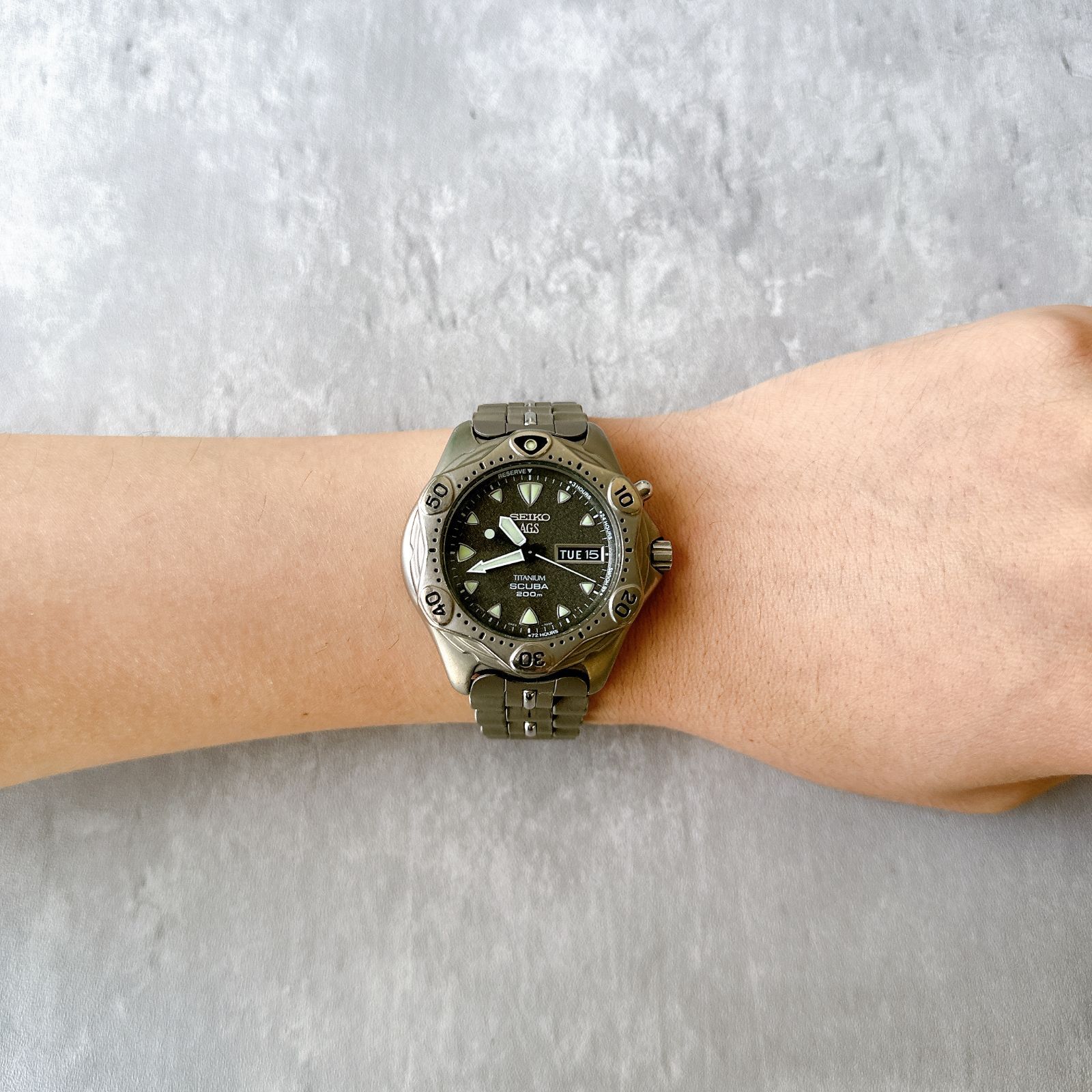 SEIKO AGS SCUBA TITANIUM 200m セイコースキューバ 5M23-7A31 新品 