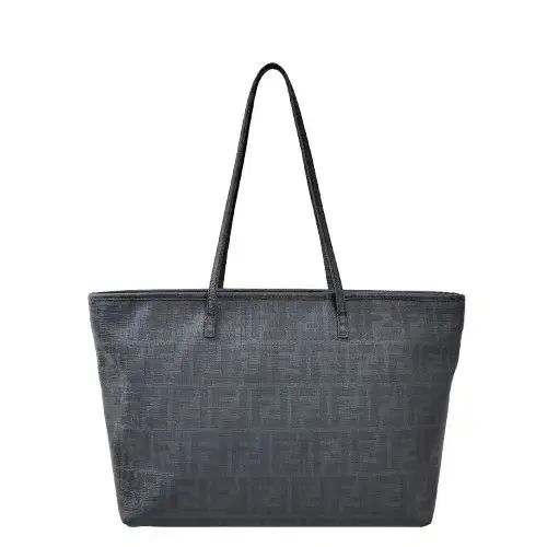 正規品 FENDI フェンディ FF ズッカ PVC ブラック ショッパーバッグ
