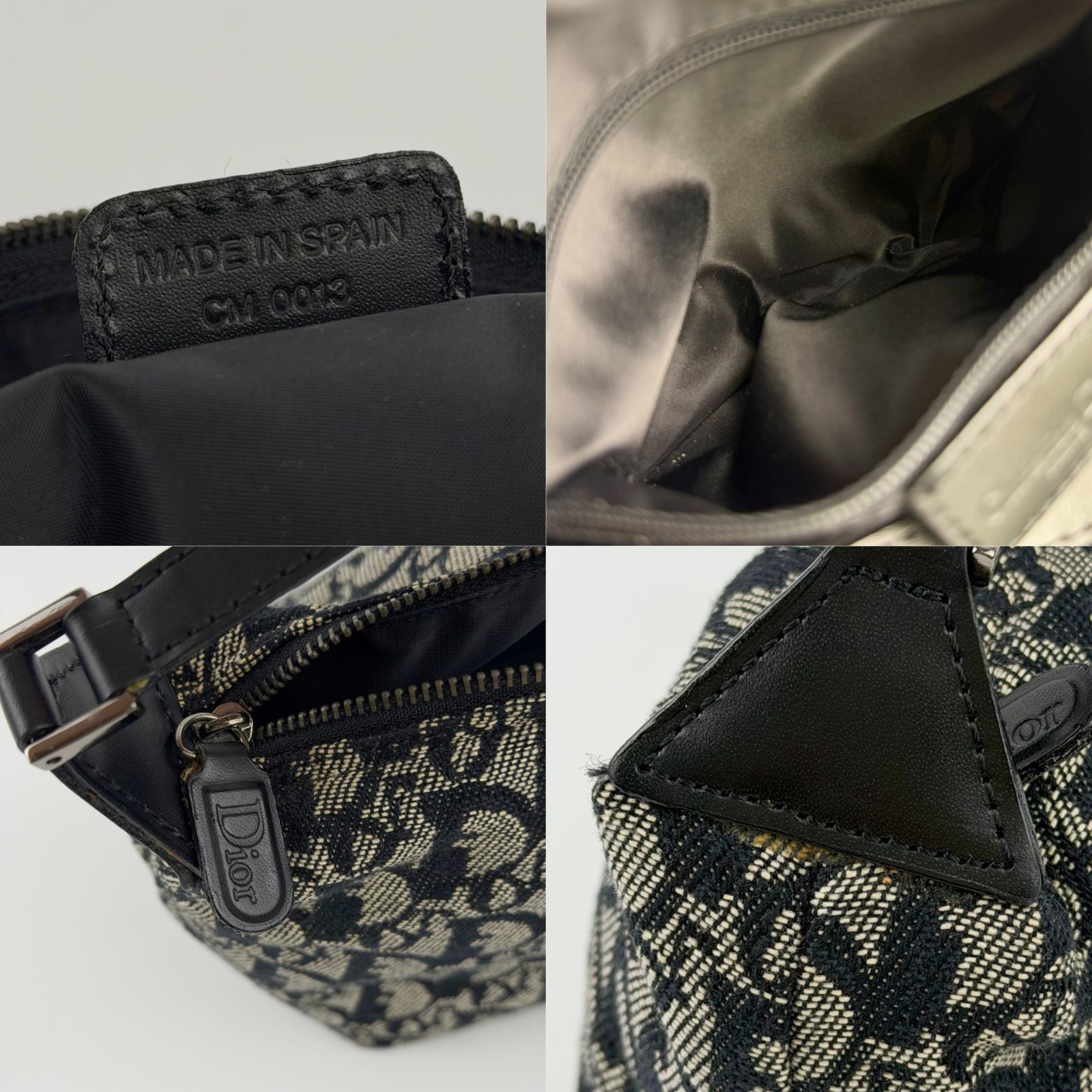 中古】Dior ディオール トロッター オブリーク柄 ハンドバッグ 