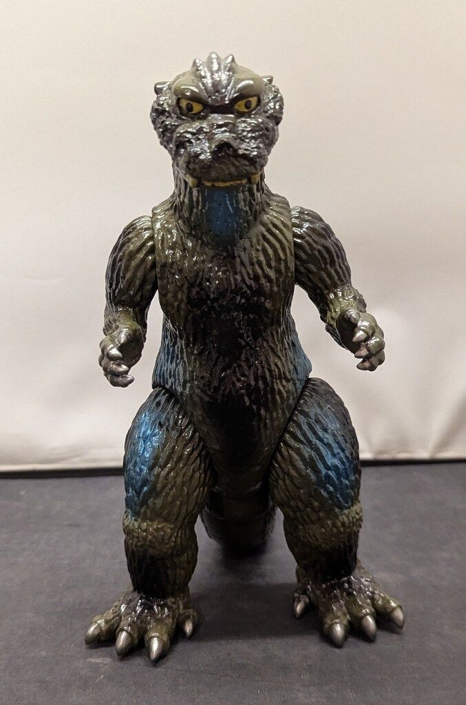 マーミット 世紀の大怪獣シリーズ ゴジラ 1期 濃緑成型/黒/ガンメタ/青塗装/黒金目