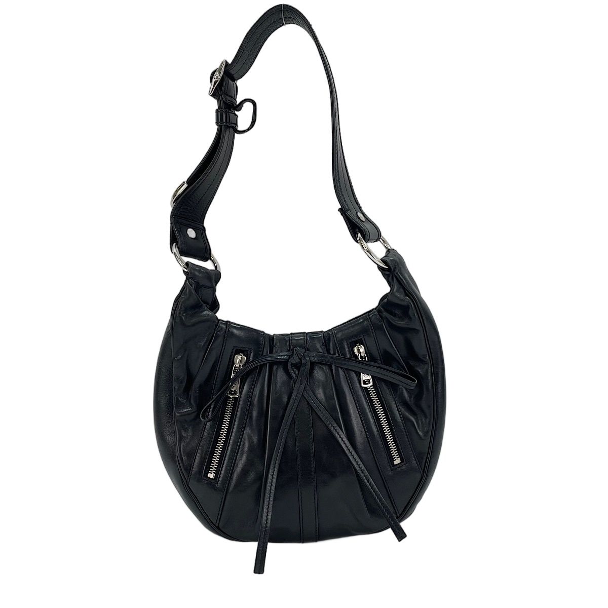 YVES SAINT LAURENT イヴ・サンローラン ショルダーバッグ クラッシックプリーツ　ホーボー 【中古】