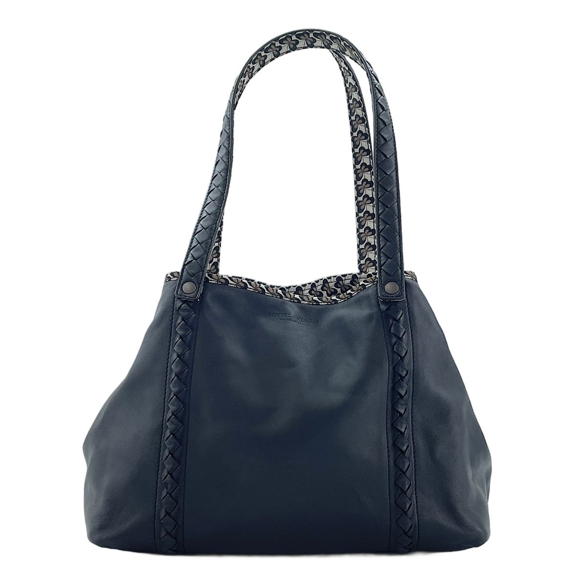 BOTTEGA VENETA ボッテガヴェネタ トートバッグ イントレ ネイビー BOTTEGA VENETA ボッテガヴェネタ トートバッグ イントレ ネイビー