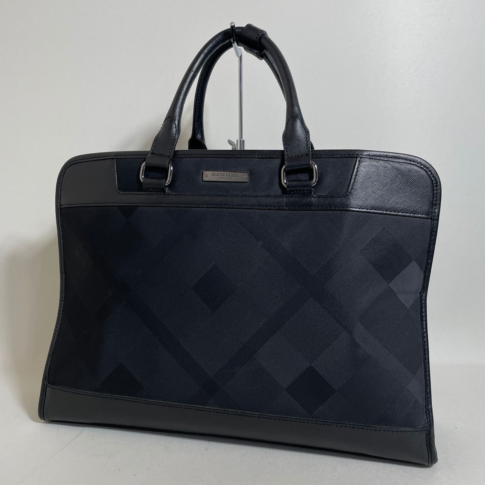 2605-124｜ブラックレーベルクレストブリッジ ビジネスバッグ ナイロン レザー ブラック