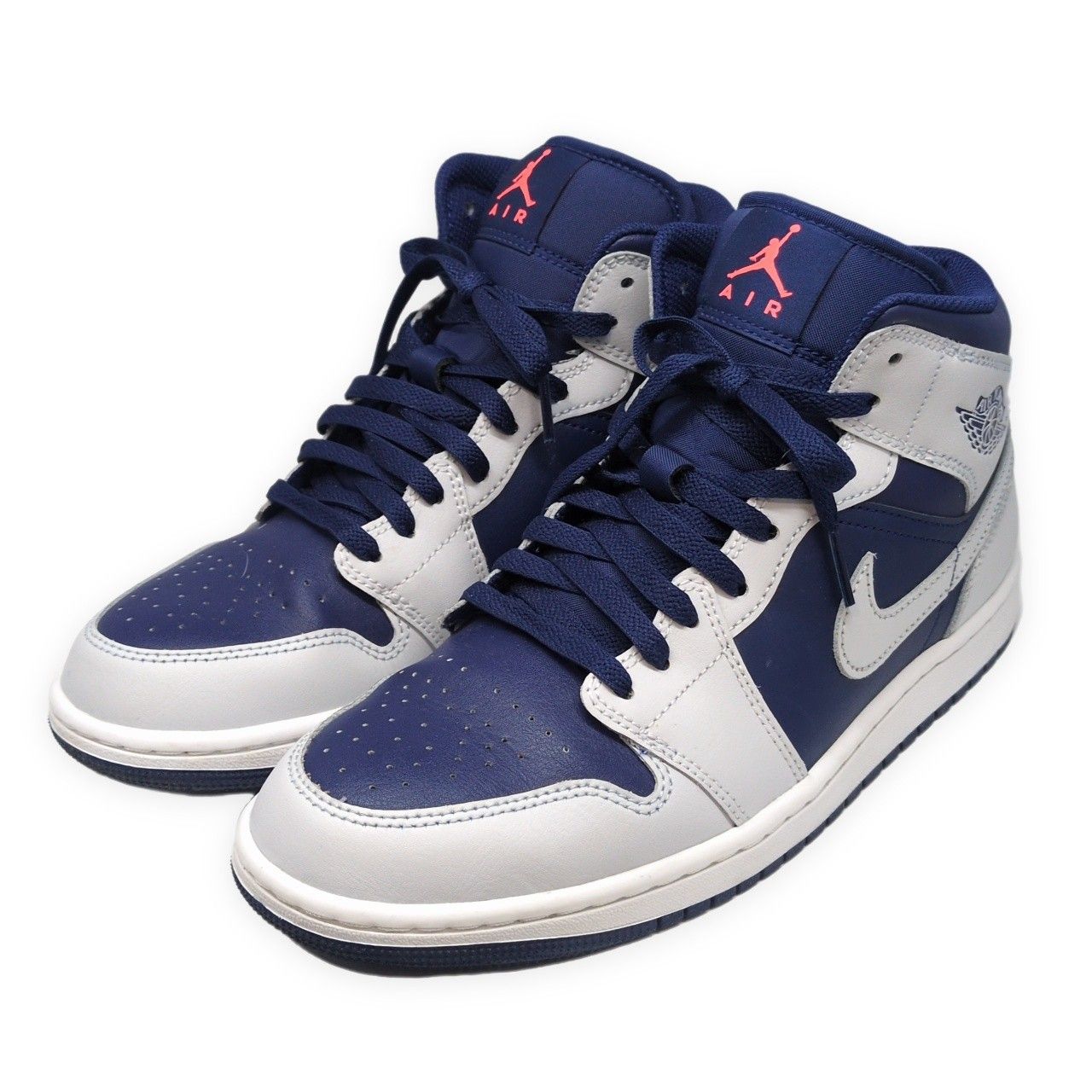 NIKE ナイキ AIR JORDAN 1 MID Blue Void DQ8426-403 エアジョーダン1 ミッド スニーカー 靴 26.5cm ホワイト ネイビー