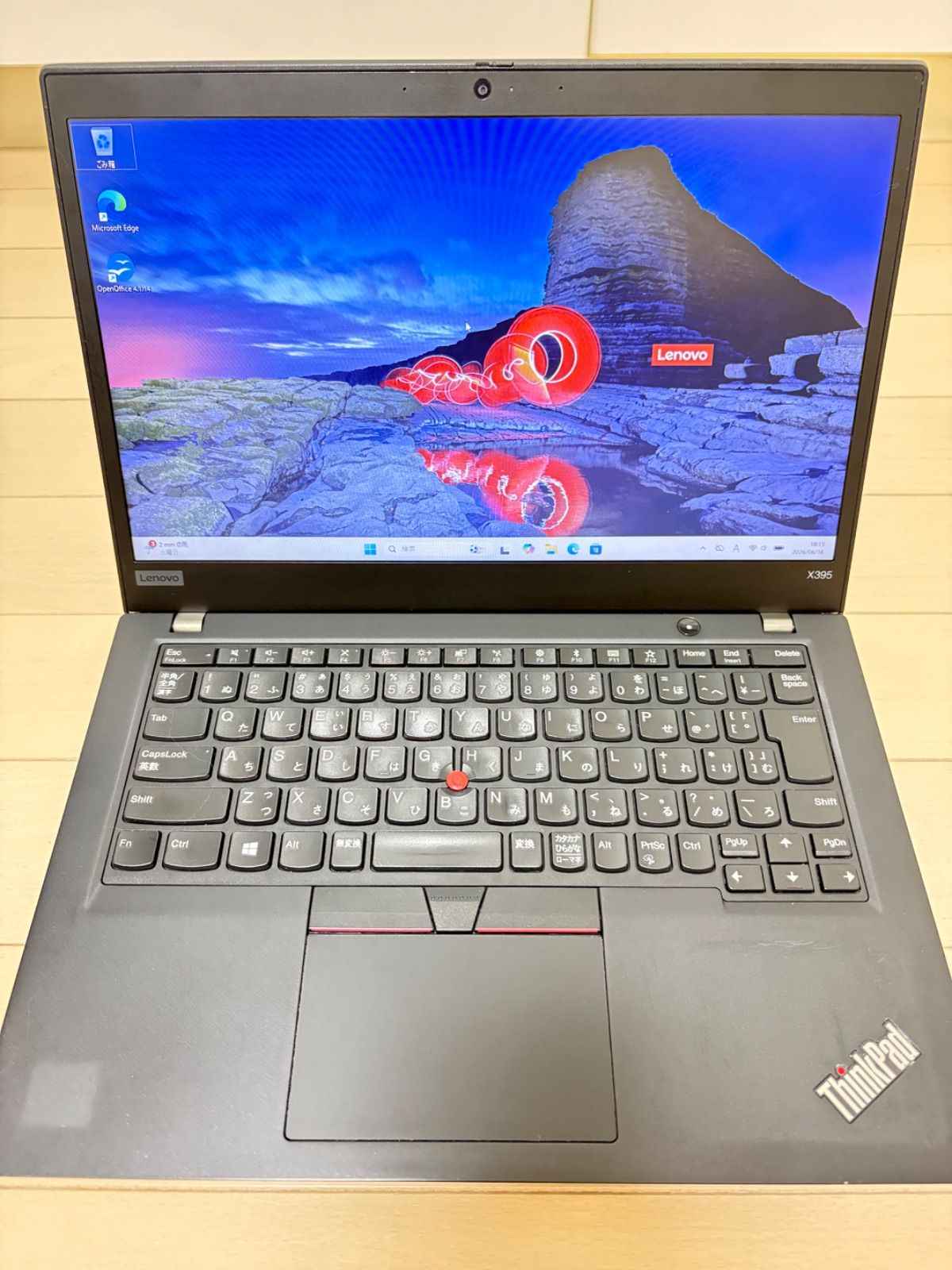 【良品】ThinkPad X395 AMD Ryzen 5 PRO SSD256GB メモリ8GB Windows11 Lenovo すぐ使える