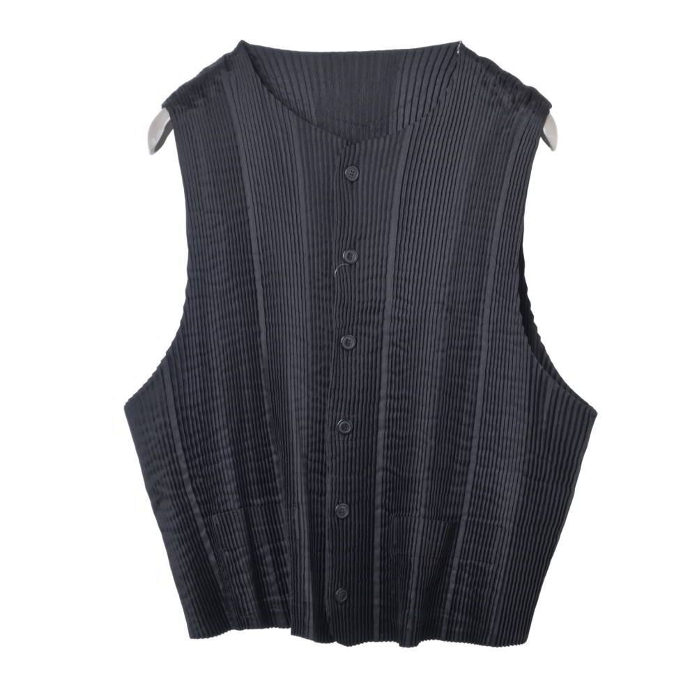 ENFOLD プリーツ ジレ　ベスト ISSEY MIYAKE ME81-FE176 プリーツ ベスト ジレ - メルカリ