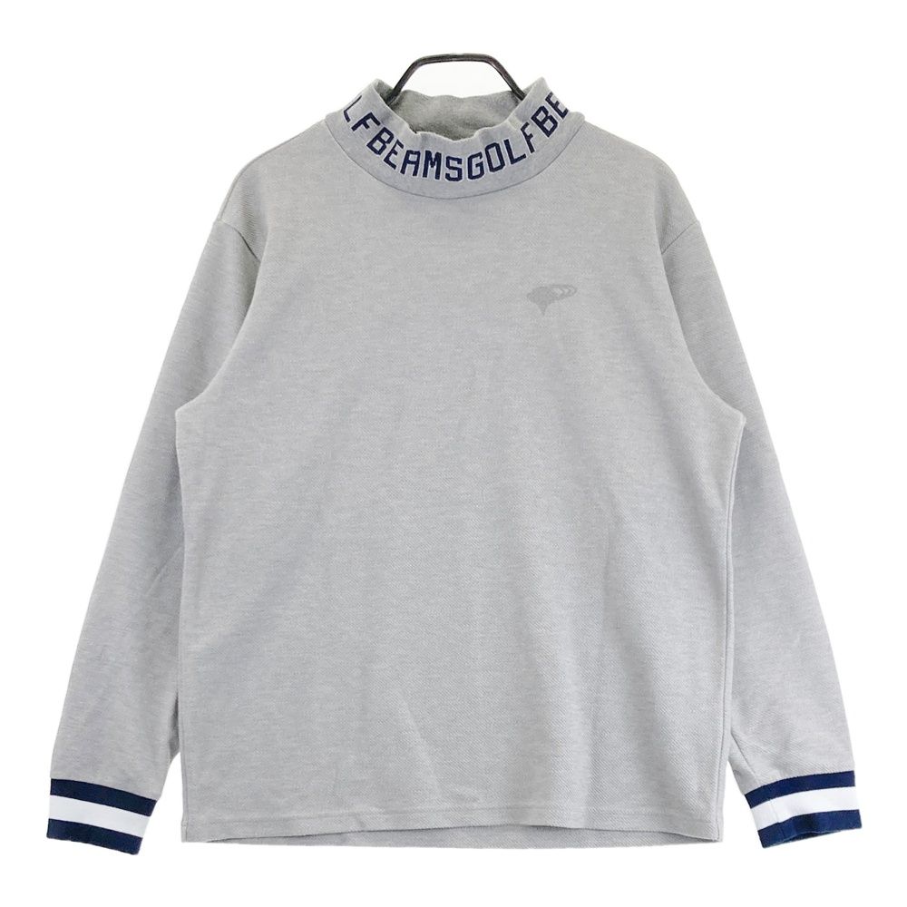 サイズ：XL BEAMS GOLF ビームスゴルフ 2024年モデル モックネック 長袖Tシャツ グレー系 [240101715795] ゴルフウェア メンズ ストスト