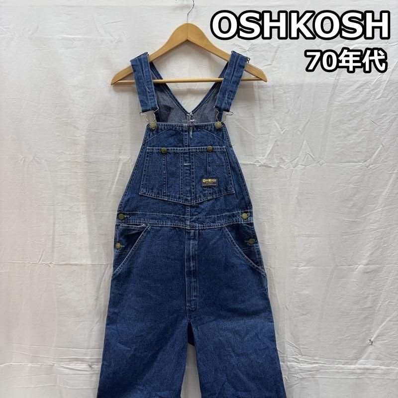 70s OshKosh B'Gosh デニム オーバーオール TALON 古着 オシュコシュビゴッシュ 70年代 ビンテージ USA製 デニム